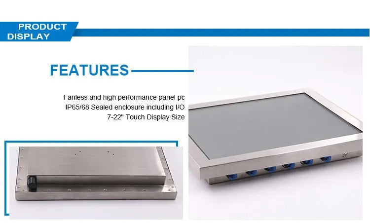 IP65/66//67/68 fully water resistant industrial touchscreen computers kiosks