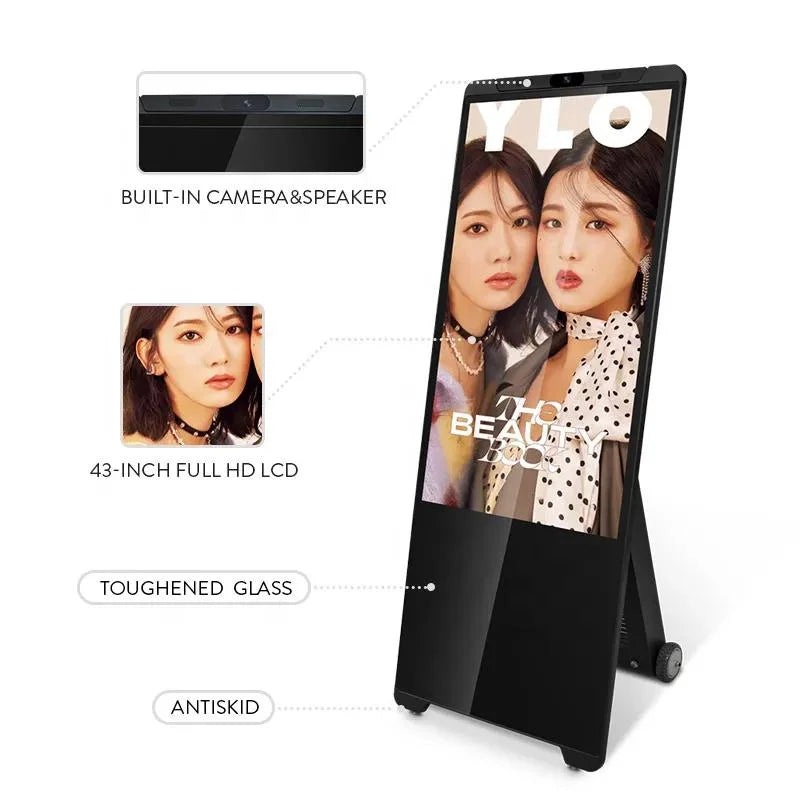 Portable-Outdoor-touch-Screen-Display-Kiosk-Battery-Powered-Digital-Signage-with-Wheels