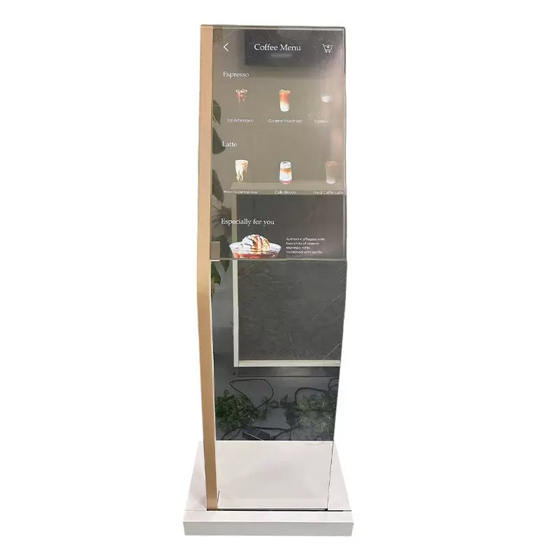 Transparent Touch Screen Kiosk – Interactive Holographic Display