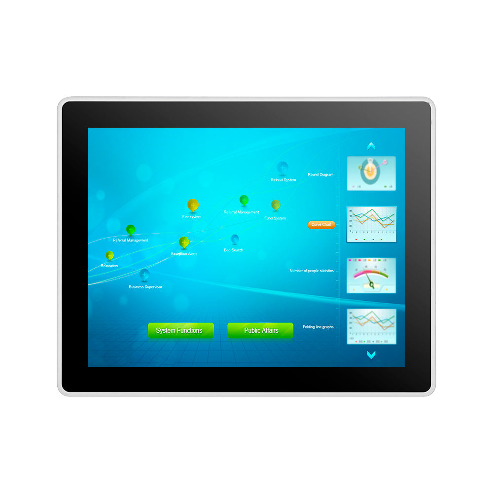 17 inch healthcare grade ip65 watreproof industrial touchscreen panel all in one computers