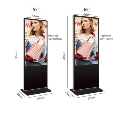 49 inch free-standing indoor Android/Windows Touch screen panel all in one PC display interactive Kiosks