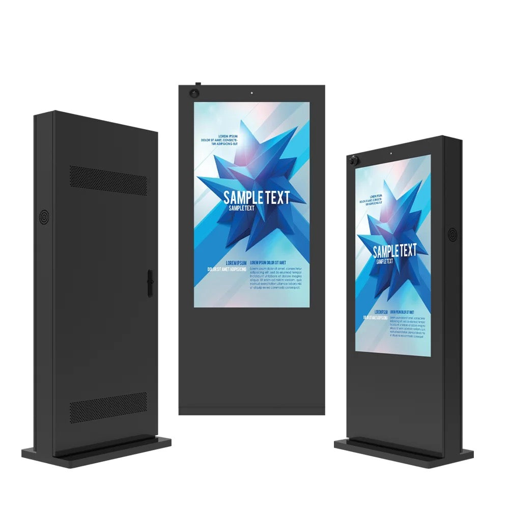 65 inch free-standing IP65 waterproof outdoor Android Windows Touch screen panel all in one PC display interactive Kiosks