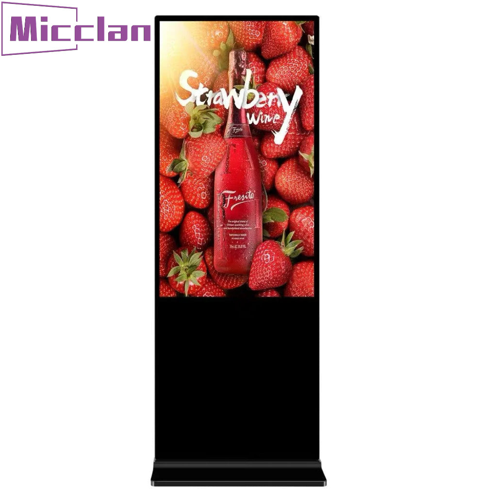 65'' floor standing indoor Touch screen panel AIO PC display interactive Kiosks