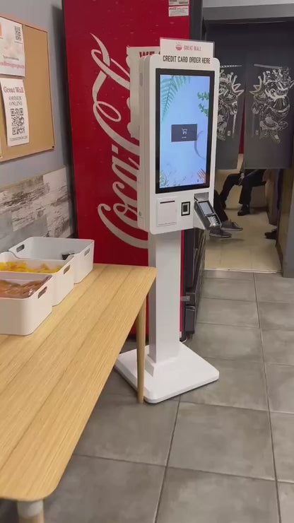 wall mount free-standing self ordering POS KIOSK